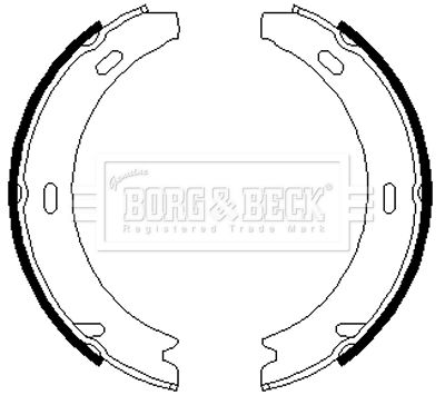 BORG & BECK Комплект тормозных колодок BBS6219